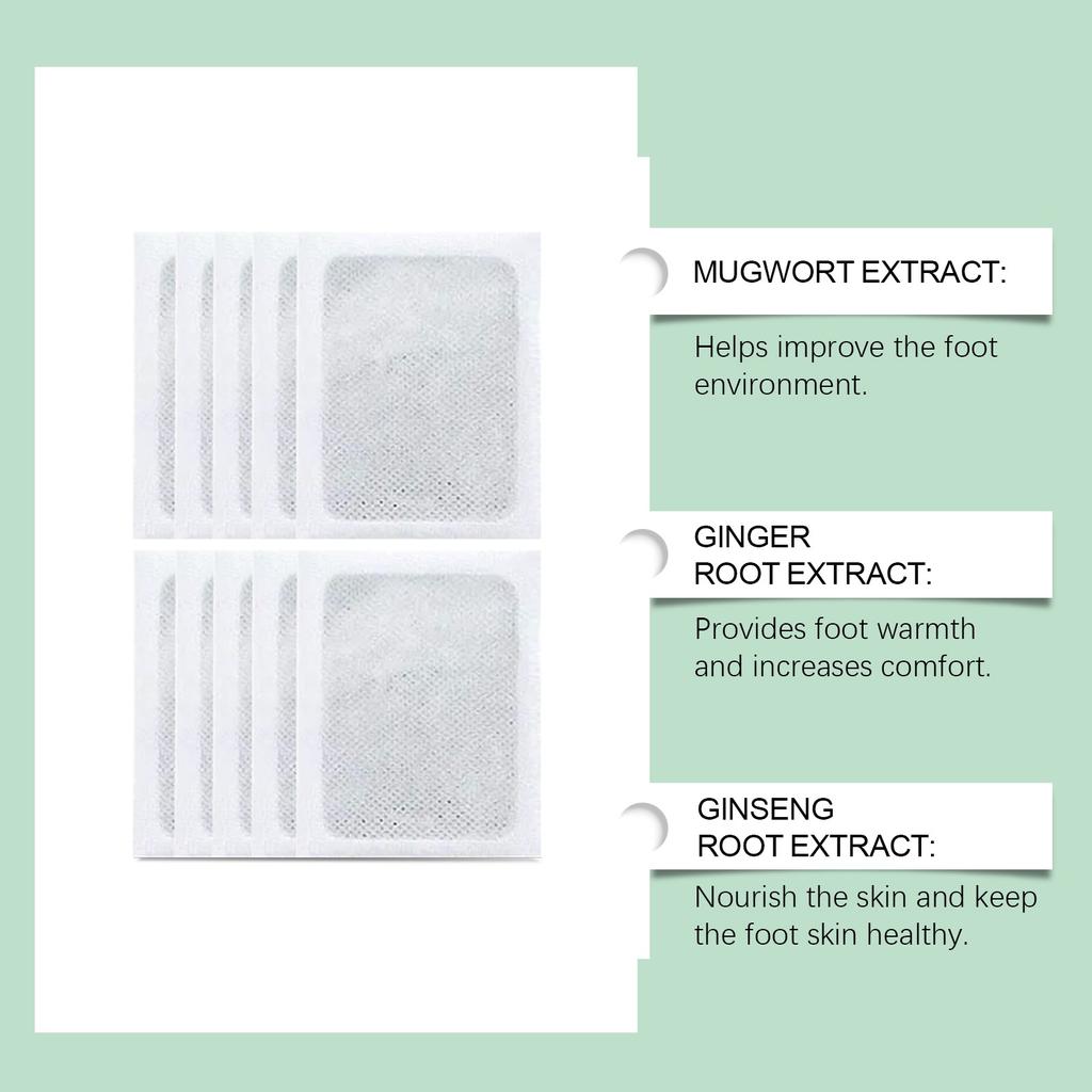 100% Merbal & Gentle Ingredient Detox Foot Pads nt (1 BOX = 20 PATCHES-BUY 1 GET 3 FREE)