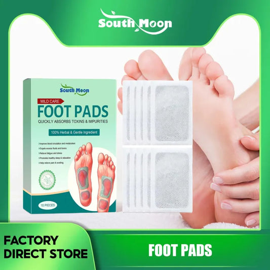 100% Merbal & Gentle Ingredient Detox Foot Pads nt (1 BOX = 20 PATCHES-BUY 1 GET 3 FREE)