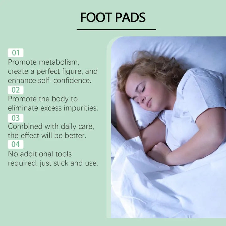 100% Merbal & Gentle Ingredient Detox Foot Pads nt (1 BOX = 20 PATCHES-BUY 1 GET 3 FREE)