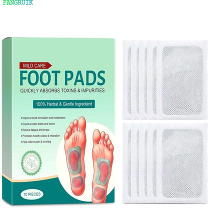 100% Merbal & Gentle Ingredient Detox Foot Patch RG (1 BOX = 20 PATCHES-BUY 1 GET 3 FREE)